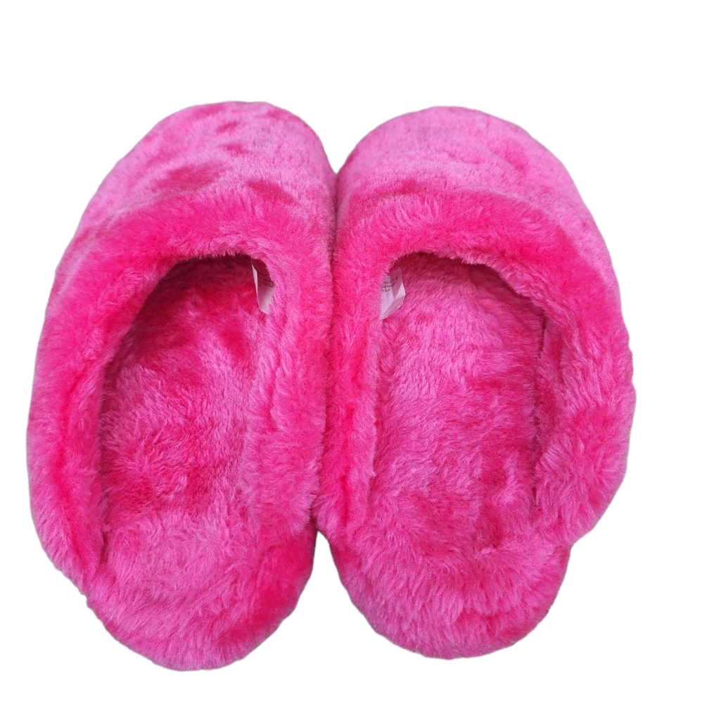 Pink Slipper | Furry Shoes for Women Size L 9-10 - Picture 2 of 9